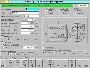 KG253L Input Screen